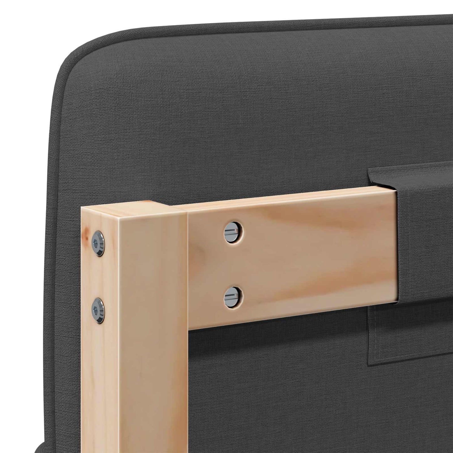 Gepolstertes Kopfteil mit Kopfteil Braun und Dunkelgrau 180 cm