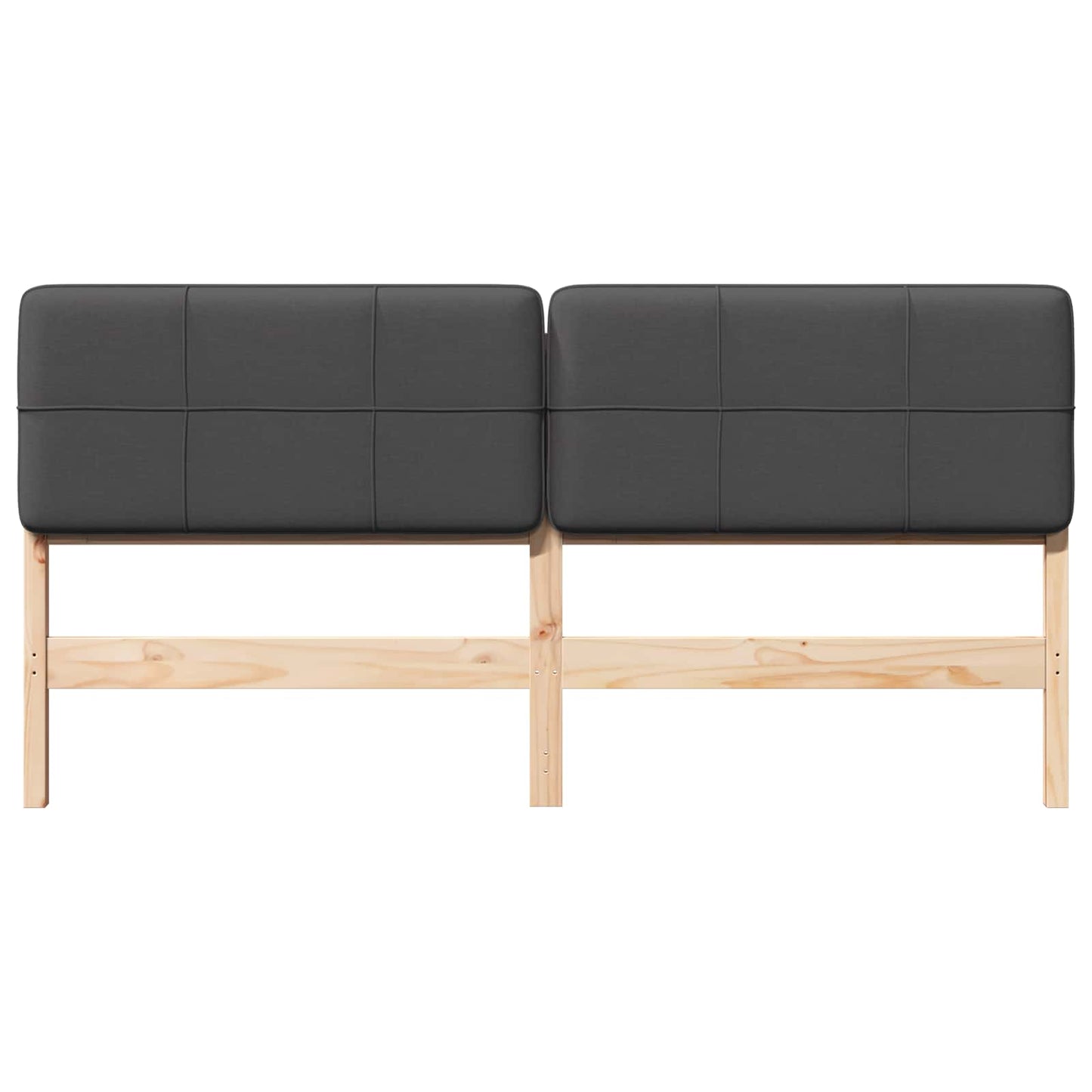 Gepolstertes Kopfteil mit Kopfteil Braun und Dunkelgrau 180 cm