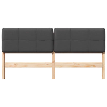 Gepolstertes Kopfteil mit Kopfteil Braun und Dunkelgrau 180 cm