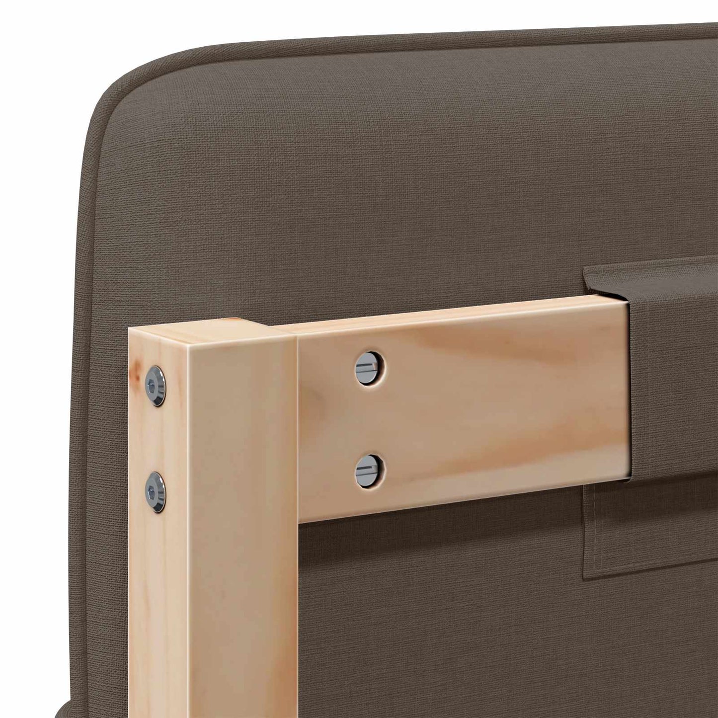 vidaXL Gepolstertes Kopfteil mit Kopfteil Braun und Taupe 180 cm