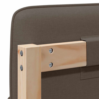 vidaXL Gepolstertes Kopfteil mit Kopfteil Braun und Taupe 180 cm
