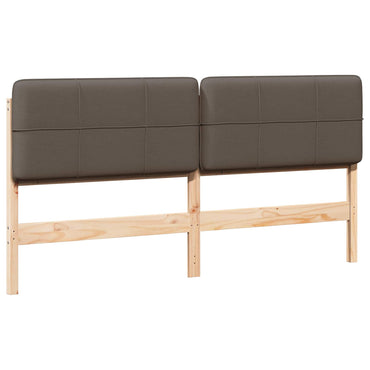 vidaXL Gepolstertes Kopfteil mit Kopfteil Braun und Taupe 180 cm