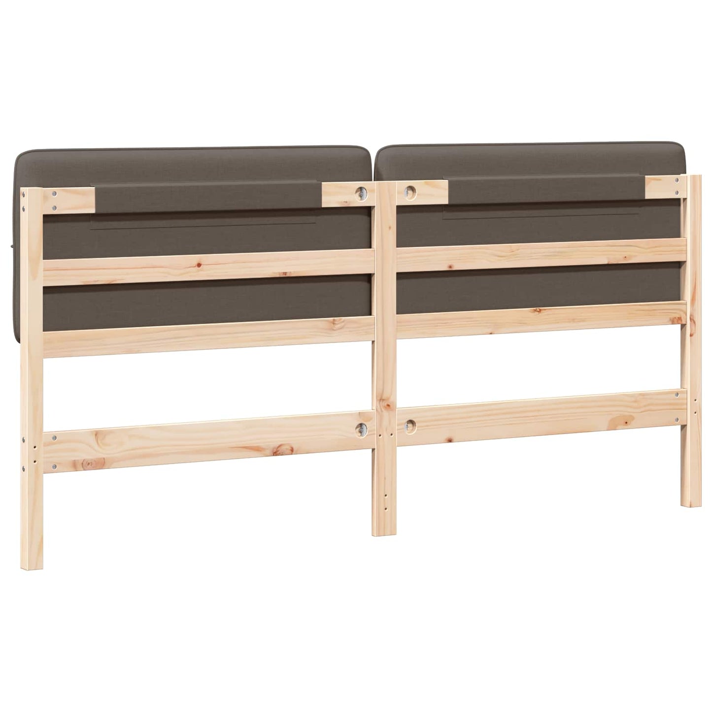 vidaXL Gepolstertes Kopfteil mit Kopfteil Braun und Taupe 180 cm