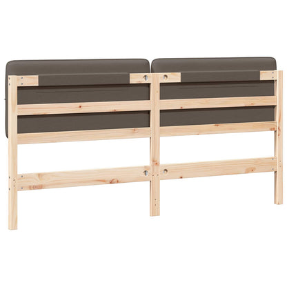 vidaXL Gepolstertes Kopfteil mit Kopfteil Braun und Taupe 180 cm