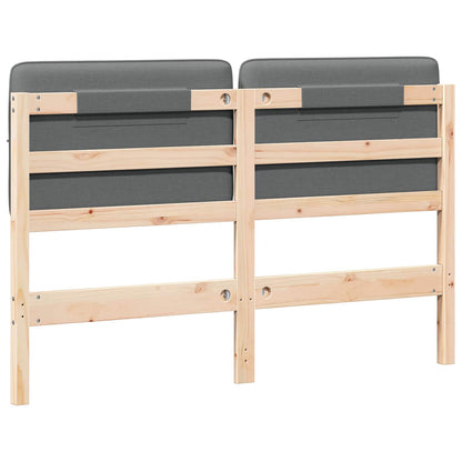 Gepolstertes Kopfteil mit Kopfteil Braun und Hellgrau 160 cm