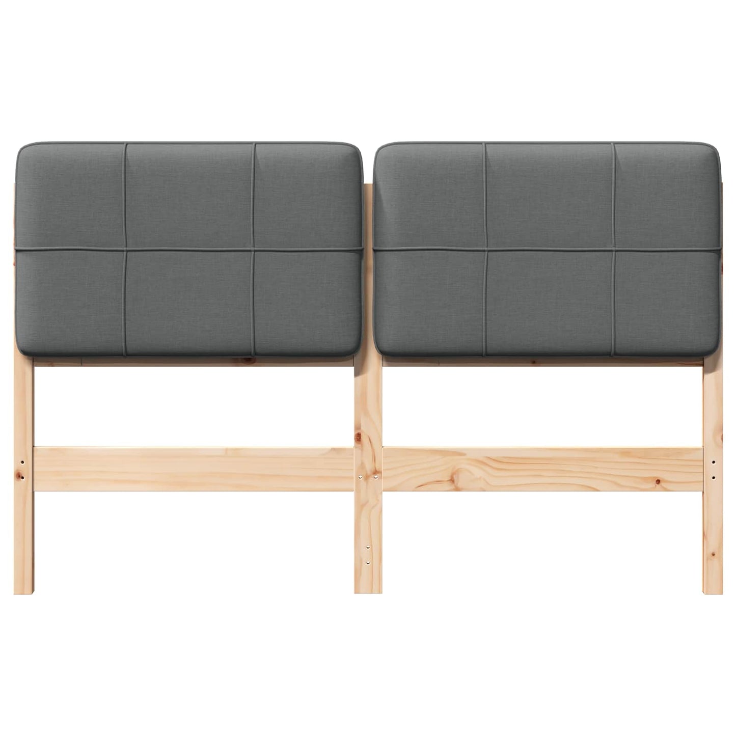 Gepolstertes Kopfteil mit Kopfteil Braun und Hellgrau 160 cm