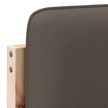 vidaXL Gepolstertes Kopfteil mit Kopfteil Braun und Taupe 160 cm