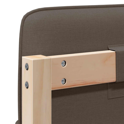 vidaXL Gepolstertes Kopfteil mit Kopfteil Braun und Taupe 160 cm