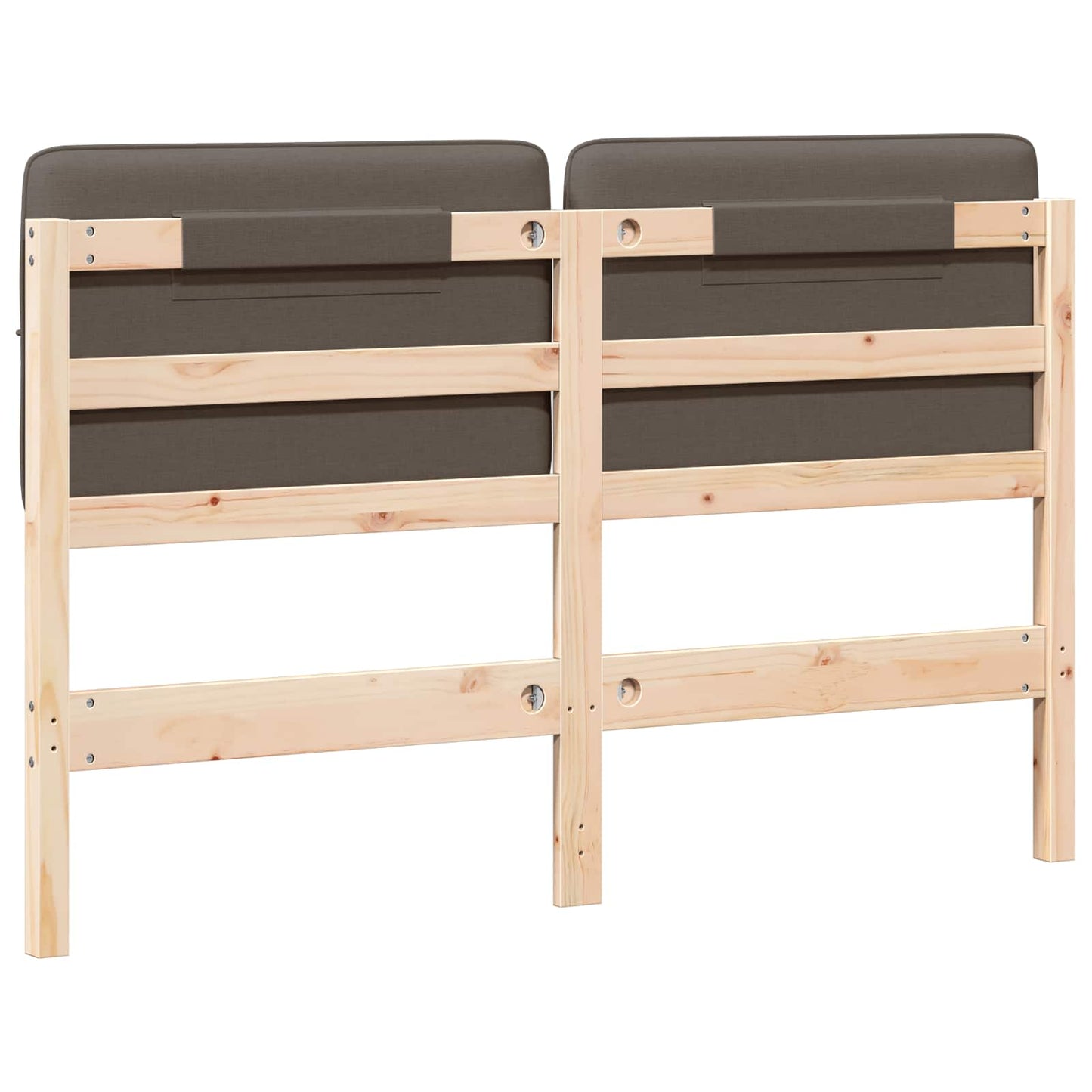 vidaXL Gepolstertes Kopfteil mit Kopfteil Braun und Taupe 160 cm