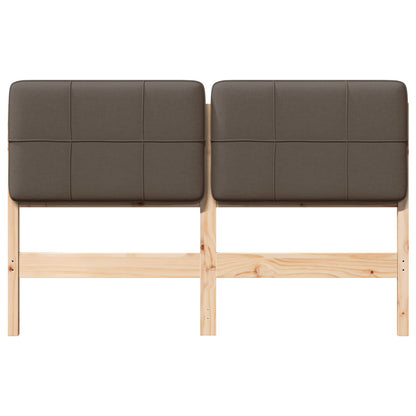 vidaXL Gepolstertes Kopfteil mit Kopfteil Braun und Taupe 160 cm