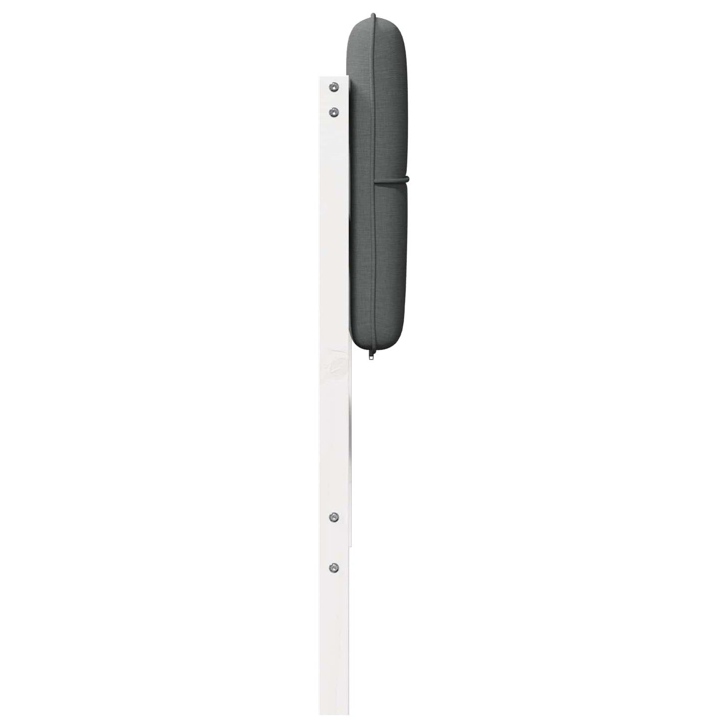 vidaXL Gepolstertes Kopfteil mit Kopfteil Weiß und Hellgrau 160 cm