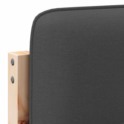 Gepolstertes Kopfteil mit Kopfteil Braun und Dunkelgrau 140 cm