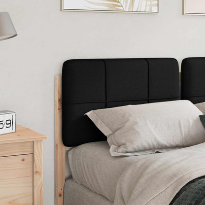 vidaXL Gepolstertes Kopfteil mit Kopfteil Braun und Schwarz 135 cm