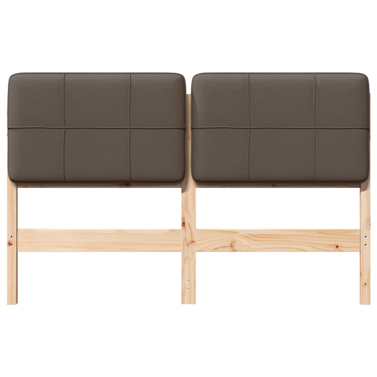 Gepolstertes Kopfteil mit Kopfteil Braun und Taupe 135 cm