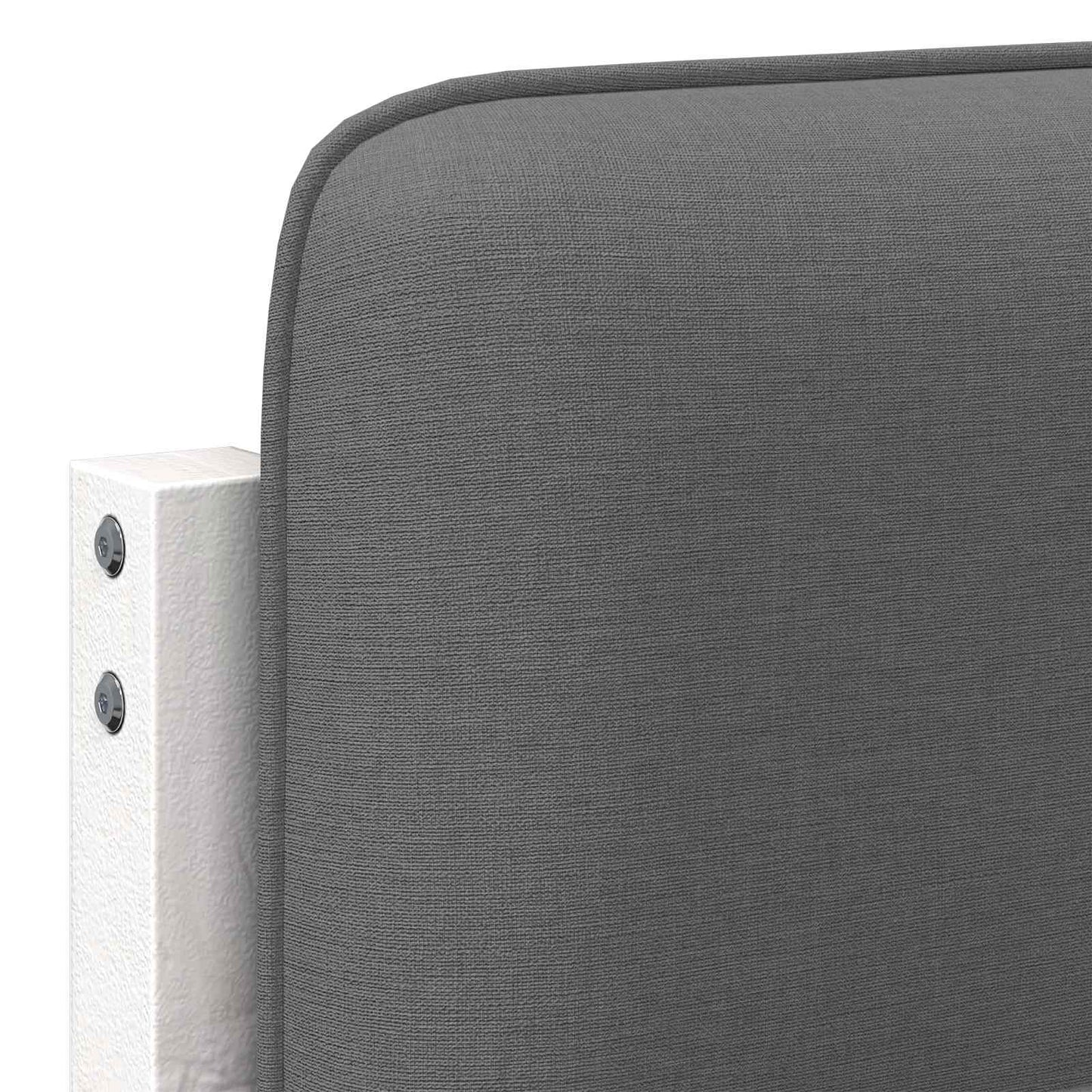 vidaXL Gepolstertes Kopfteil mit Kopfteil Weiß und Hellgrau 135 cm