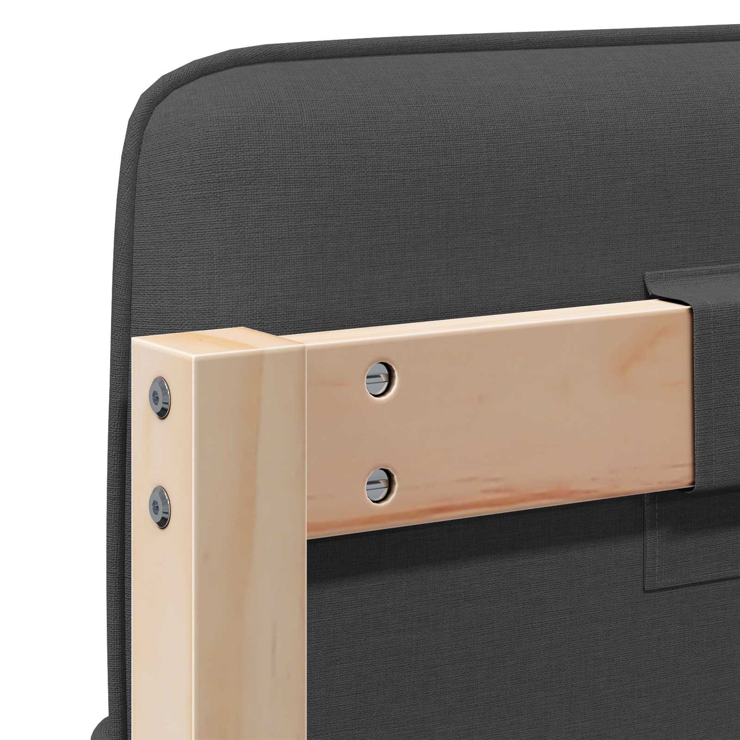 Gepolstertes Kopfteil mit Kopfteil Braun und Dunkelgrau 120 cm