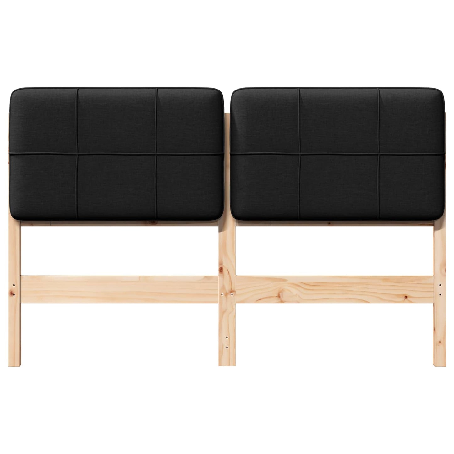 vidaXL Gepolstertes Kopfteil mit Kopfteil Braun und Schwarz 120 cm