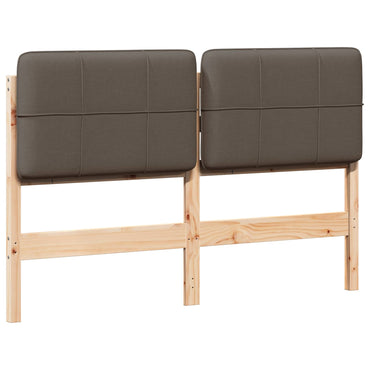 vidaXL Gepolstertes Kopfteil mit Kopfteil Braun und Taupe 120 cm