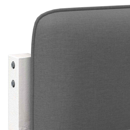 vidaXL Gepolstertes Kopfteil mit Kopfteil Weiß und Hellgrau 120 cm
