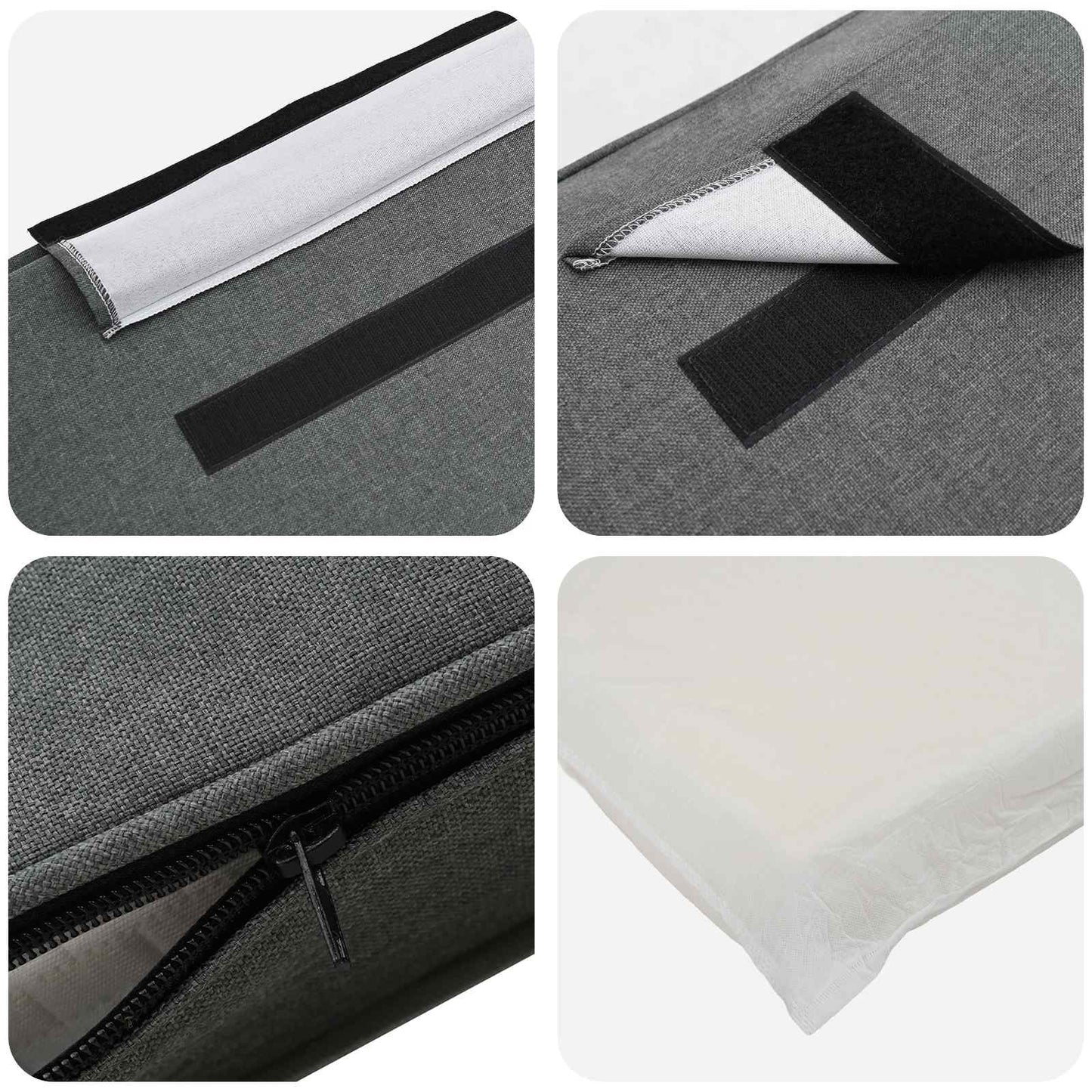 Gepolstertes Kopfteil mit Kopfteil Braun und Hellgrau 100 cm