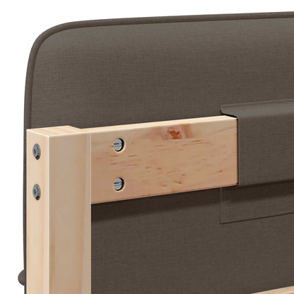 vidaXL Gepolstertes Kopfteil mit Kopfteil Braun und Taupe 100 cm
