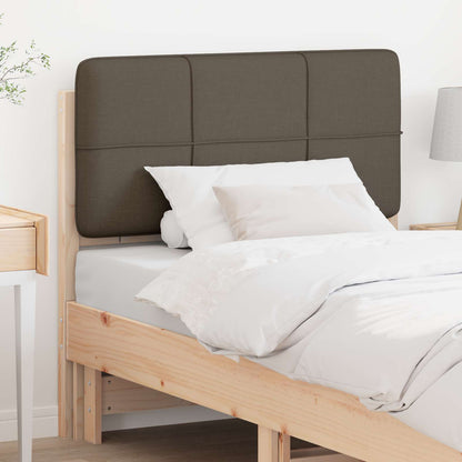 vidaXL Gepolstertes Kopfteil mit Kopfteil Braun und Taupe 100 cm