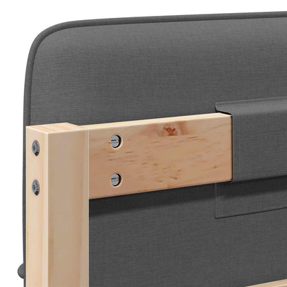 Gepolstertes Kopfteil mit Kopfteil Braun und Hellgrau 90 cm