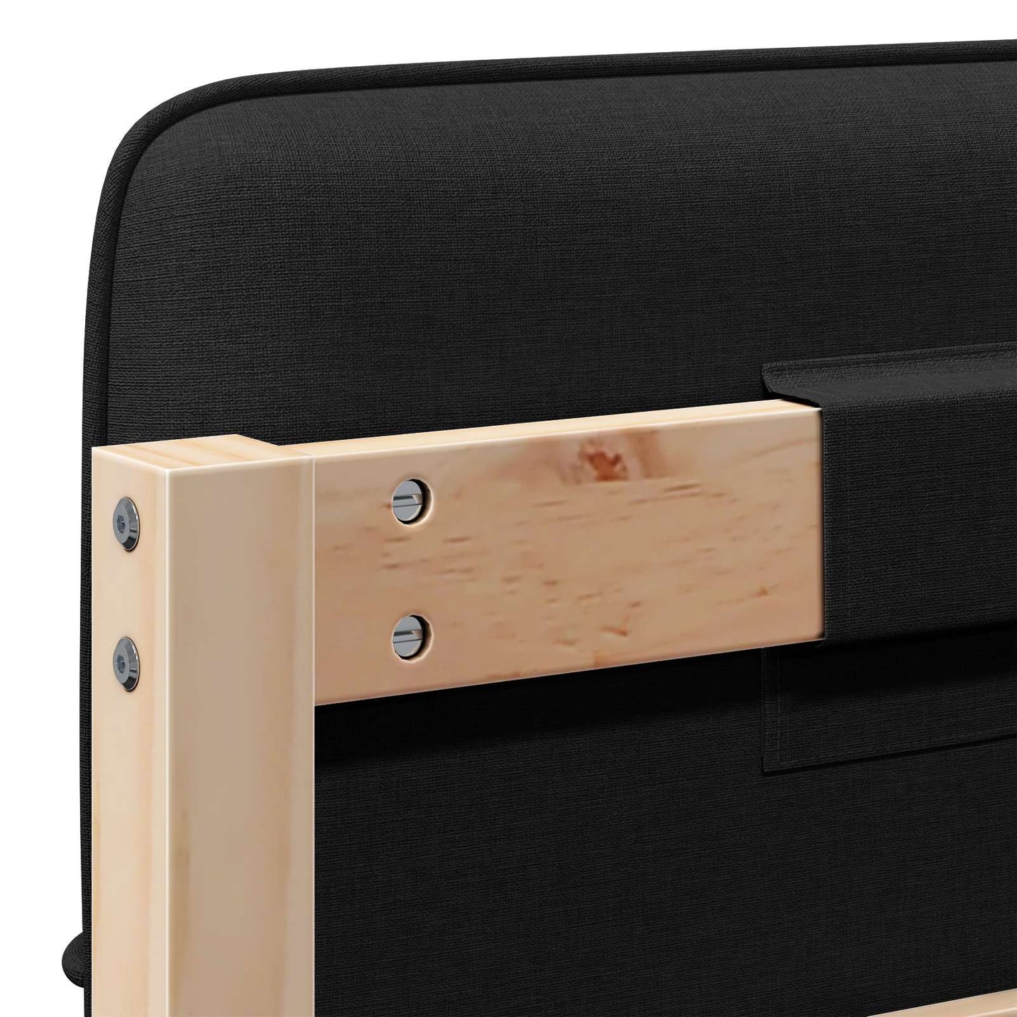 Gepolstertes Kopfteil mit Kopfteil Braun und Schwarz 90 cm