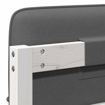 Gepolstertes Kopfteil mit Kopfteil Weiß und Hellgrau 90 cm