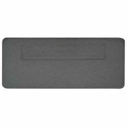 vidaXL Gepolstertes Kopfteil mit Kopfteil Braun und Hellgrau 80 cm