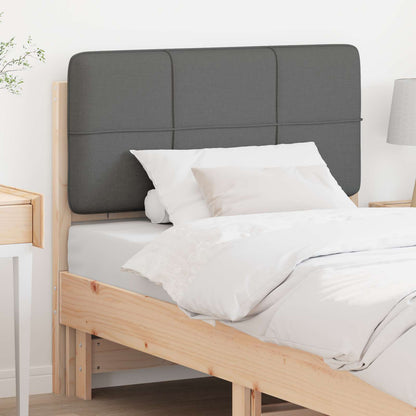 vidaXL Gepolstertes Kopfteil mit Kopfteil Braun und Hellgrau 80 cm