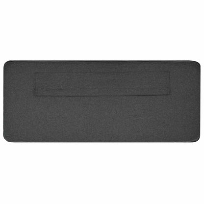 vidaXL Gepolstertes Kopfteil mit Kopfteil Braun und Dunkelgrau 80 cm