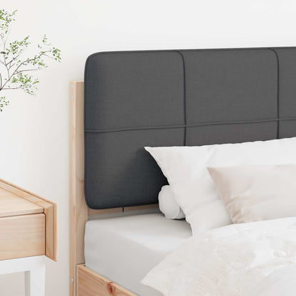 vidaXL Gepolstertes Kopfteil mit Kopfteil Braun und Dunkelgrau 80 cm