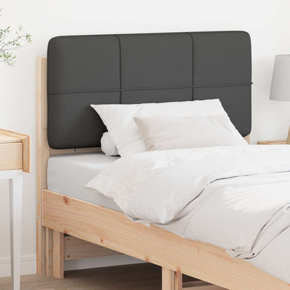 vidaXL Gepolstertes Kopfteil mit Kopfteil Braun und Dunkelgrau 80 cm