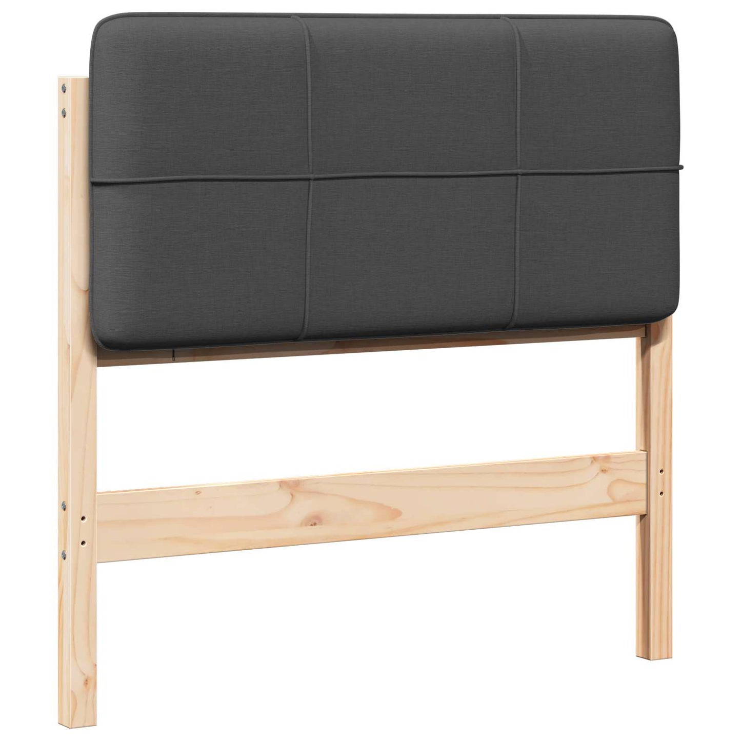 vidaXL Gepolstertes Kopfteil mit Kopfteil Braun und Dunkelgrau 80 cm