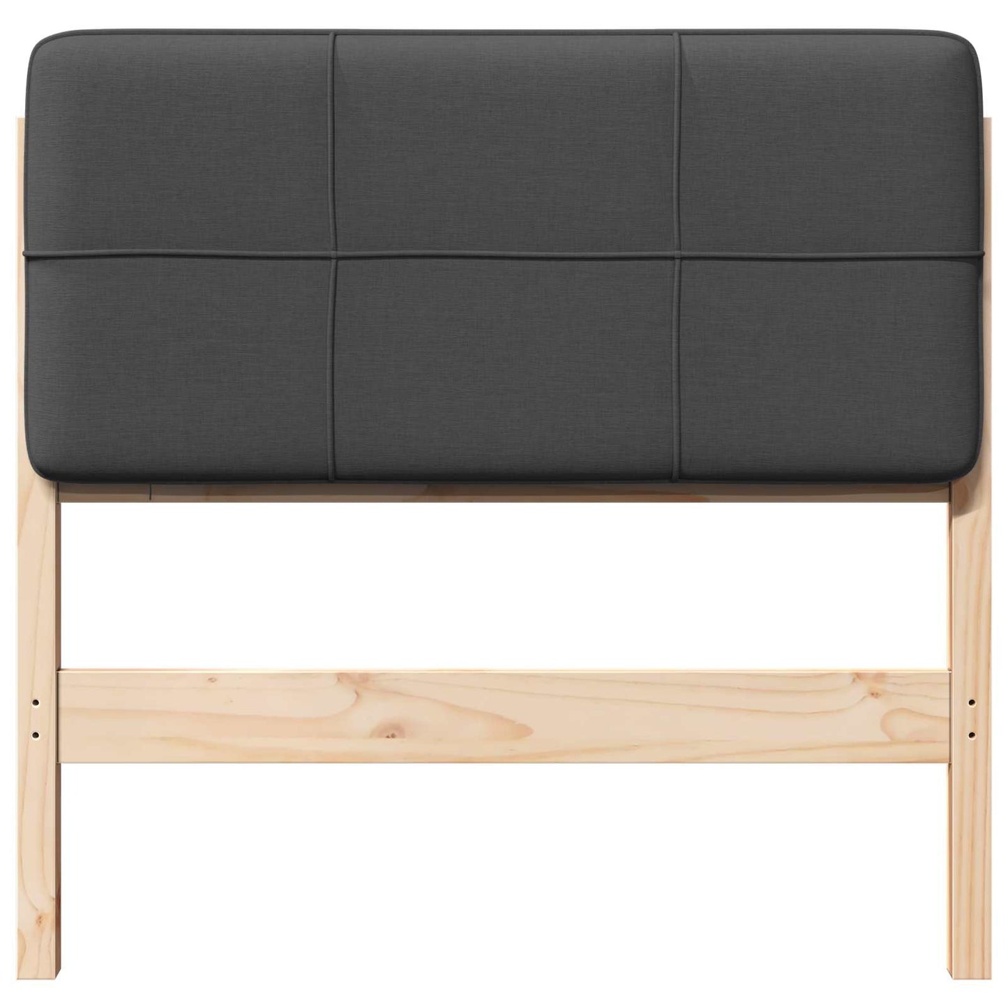 vidaXL Gepolstertes Kopfteil mit Kopfteil Braun und Dunkelgrau 80 cm