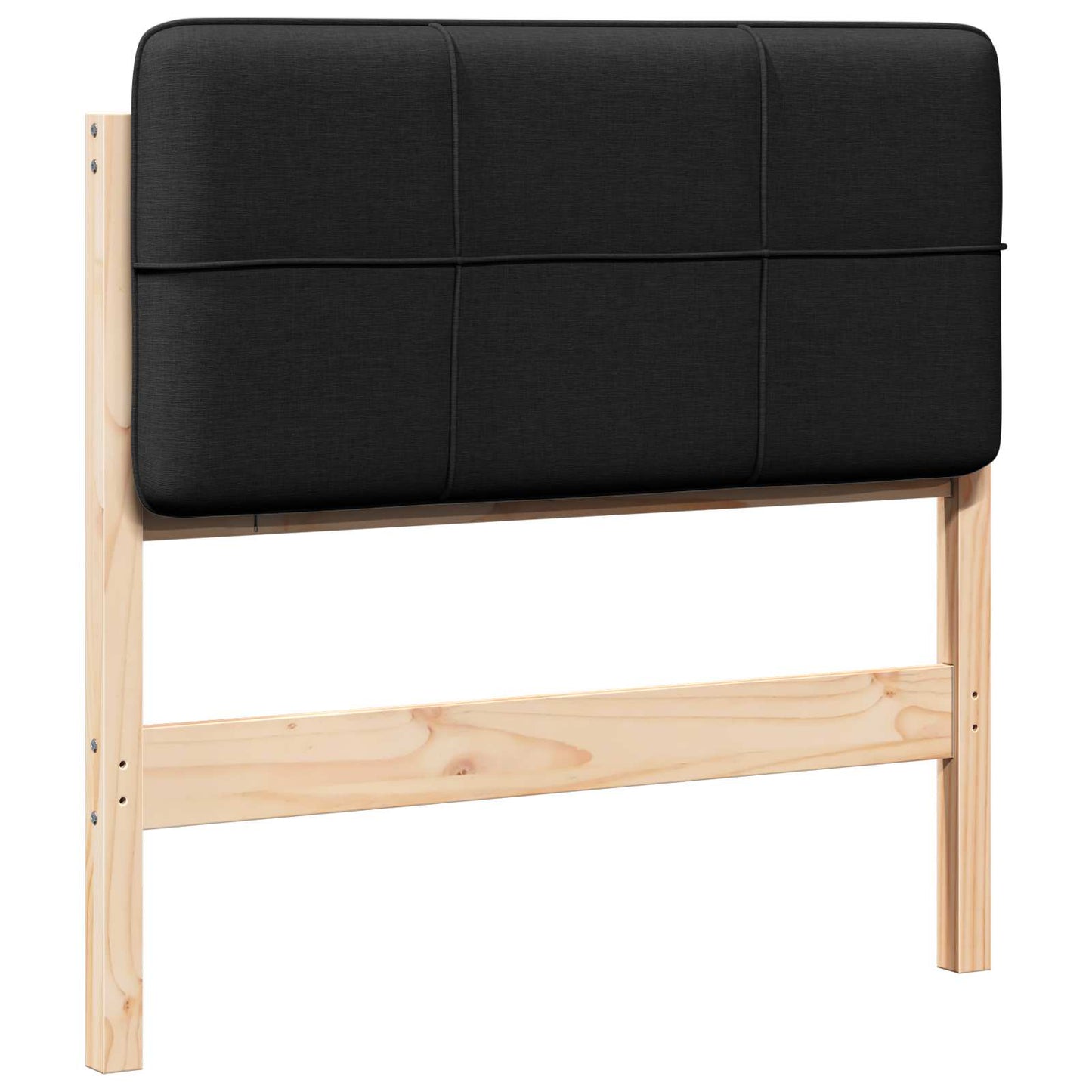 vidaXL Tête de lit rembourrée avec sommier marron et noir 80 cm