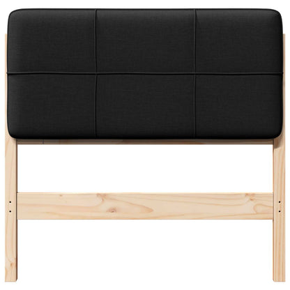 vidaXL Tête de lit rembourrée avec sommier marron et noir 80 cm