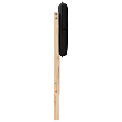 vidaXL Tête de lit rembourrée avec sommier marron et noir 80 cm