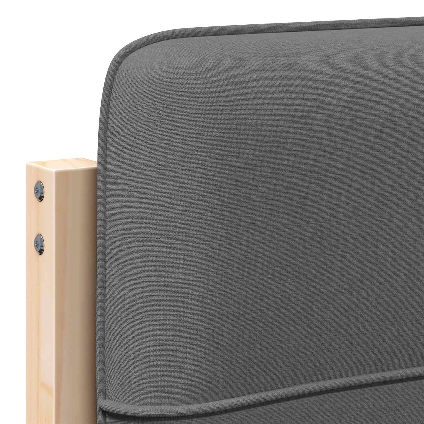 Gepolstertes Kopfteil mit Kopfteil Braun und Hellgrau 75 cm