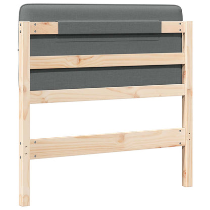 Gepolstertes Kopfteil mit Kopfteil Braun und Hellgrau 75 cm