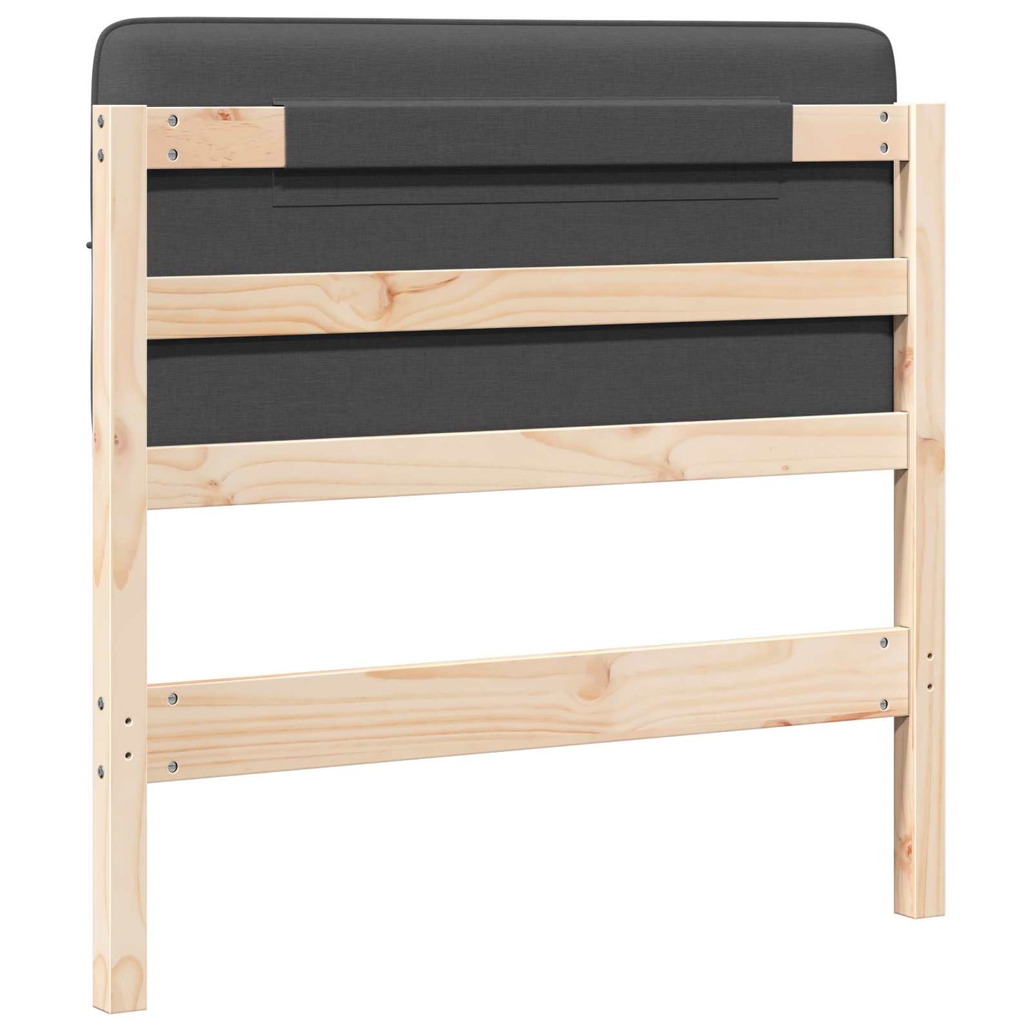 Gepolstertes Kopfteil mit Kopfteil Braun und Dunkelgrau 75 cm