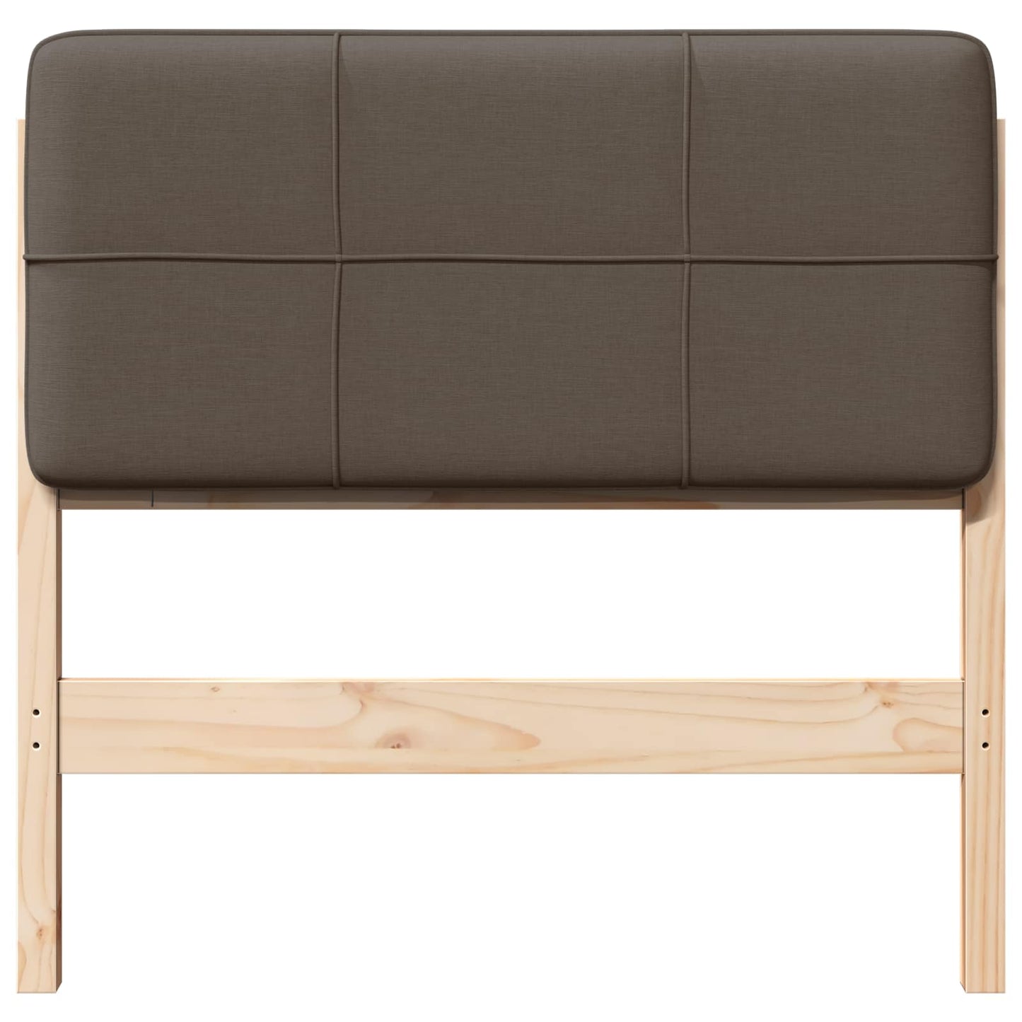 vidaXL Gepolstertes Kopfteil mit Kopfteil Braun und Taupe 75 cm