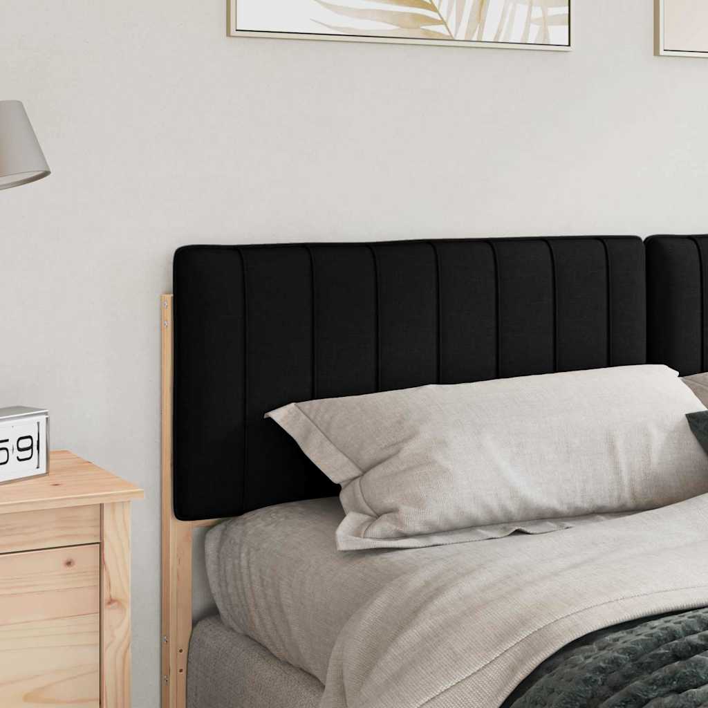 vidaXL Gepolstertes Kopfteil mit Kopfteil Braun und Schwarz 200 cm