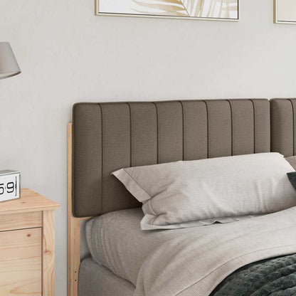 vidaXL Gepolstertes Kopfteil mit Kopfteil Braun und Taupe 200 cm