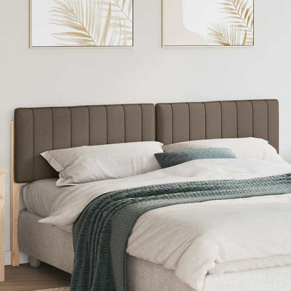 vidaXL Gepolstertes Kopfteil mit Kopfteil Braun und Taupe 200 cm