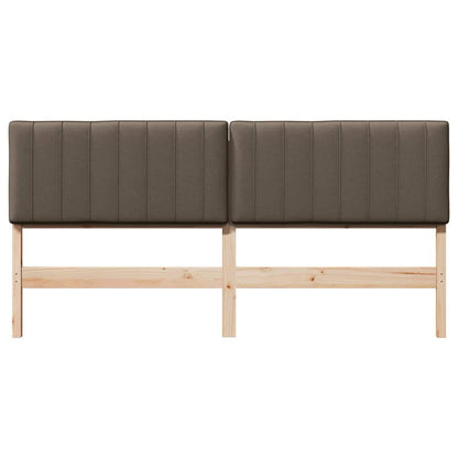 vidaXL Gepolstertes Kopfteil mit Kopfteil Braun und Taupe 200 cm