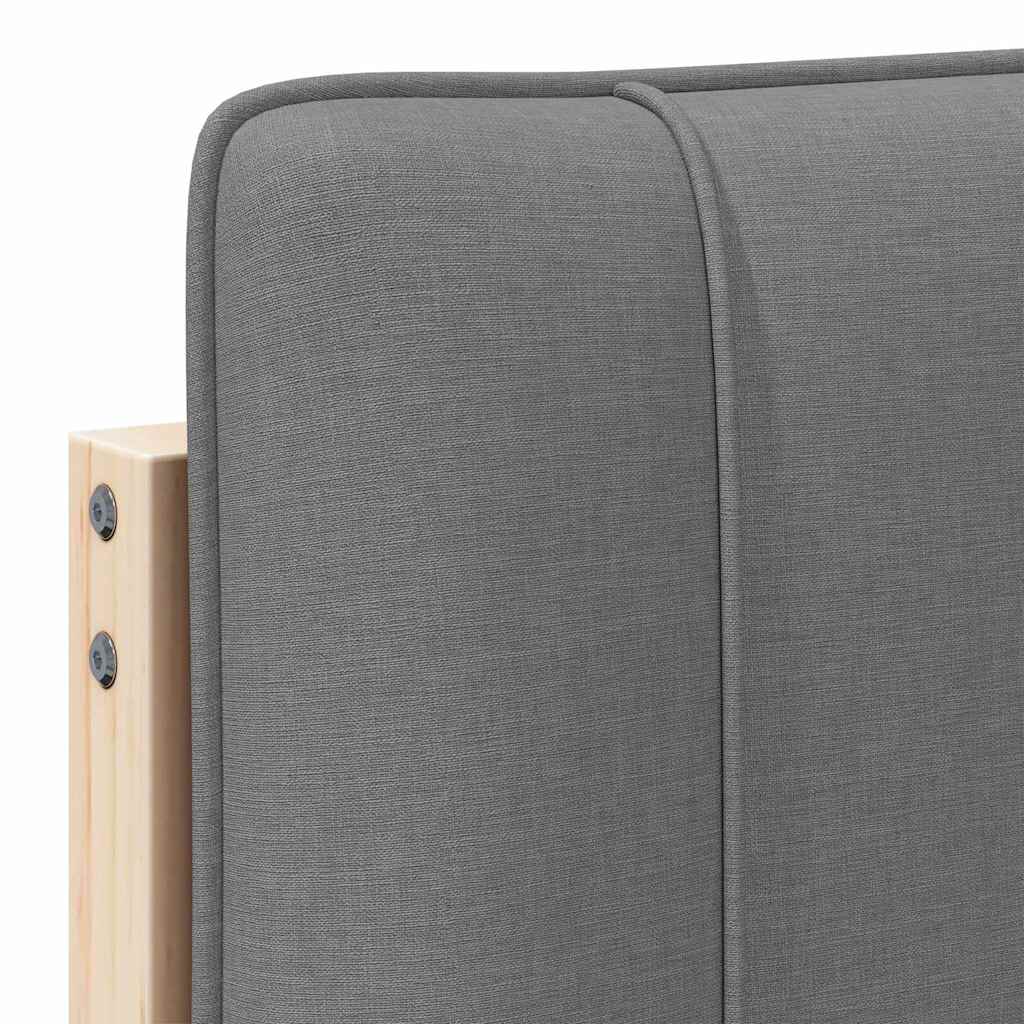 vidaXL Gepolstertes Kopfteil mit Kopfteil Braun und Hellgrau 180 cm