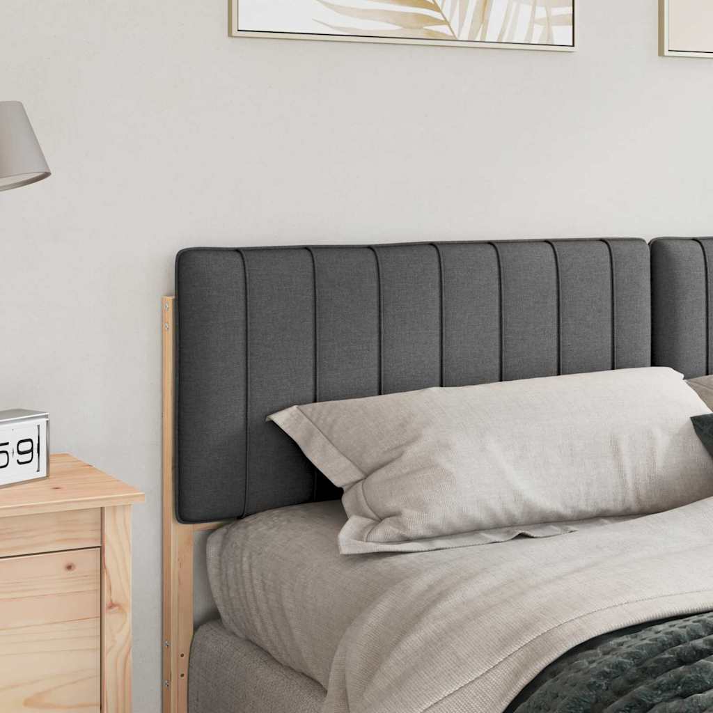 vidaXL Gepolstertes Kopfteil mit Kopfteil Braun und Dunkelgrau 180 cm