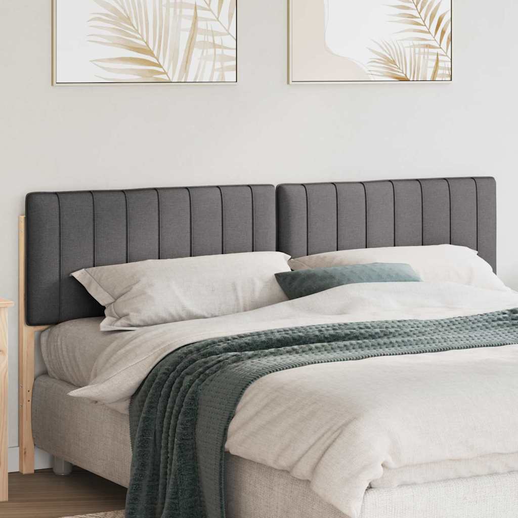 vidaXL Gepolstertes Kopfteil mit Kopfteil Braun und Dunkelgrau 180 cm